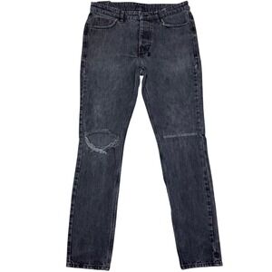 Ksubi Jeans Men 32 (33x32) Grey Distressed Skinny Leg Turkey Made Streetwear Y2K